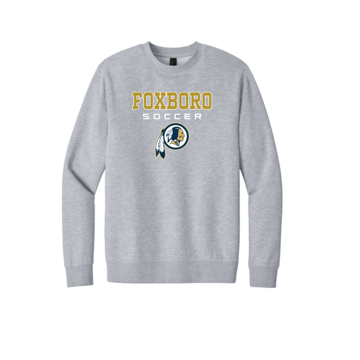 Sudadera unisex de cuello redondo de polar para adultos de Foxboro Boys Soccer (DT6104)