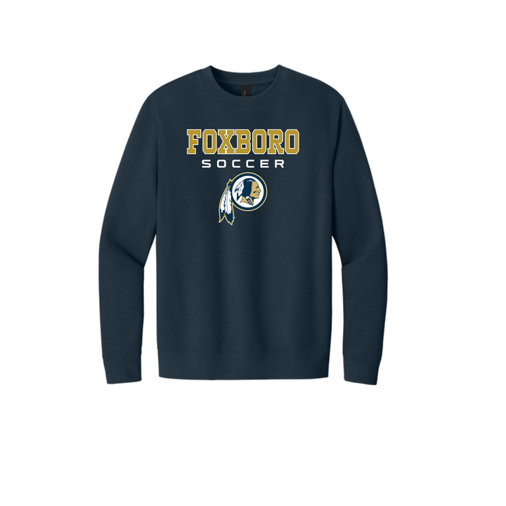 Sudadera unisex de cuello redondo de polar para adultos de Foxboro Boys Soccer (DT6104)