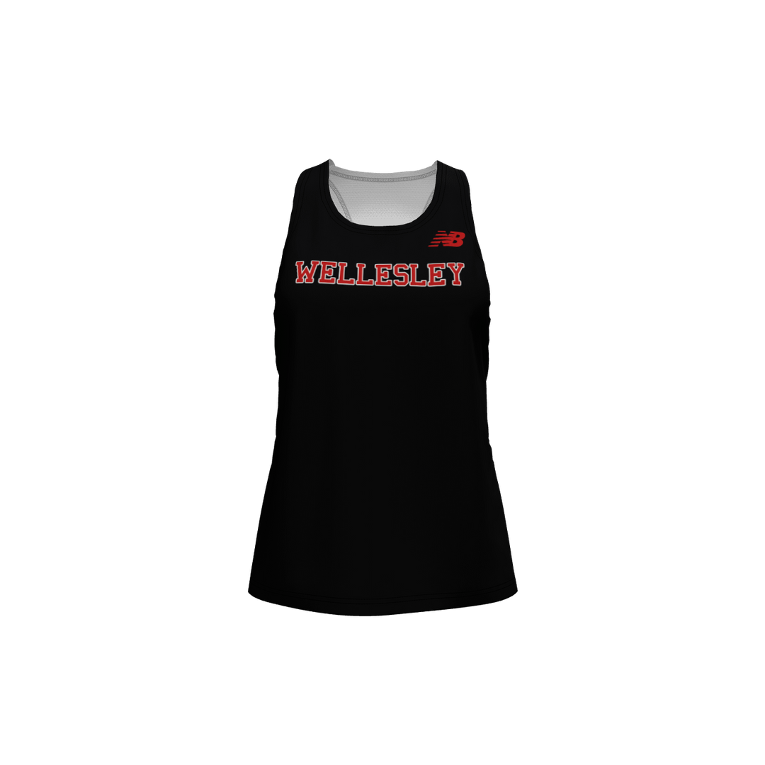 Camiseta sin mangas NSPIRE para mujer de Wellesley Track &amp; Field 