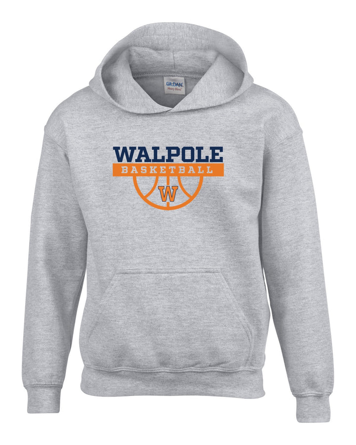 Sudadera con capucha Gildan Youth Heavy Blend™ de 8 oz, 50/50, para baloncesto juvenil Walpole (G185B)