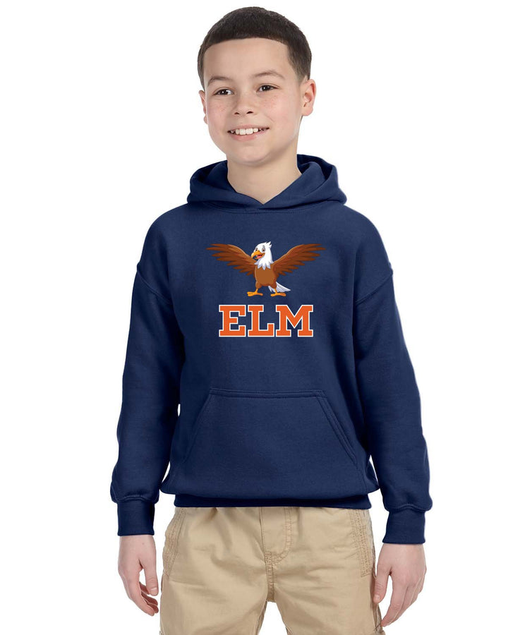 Elm Street School - Gildan Youth Heavy Blend™ 8 oz., 50/50 Hooded Sweatshirt (G185B)