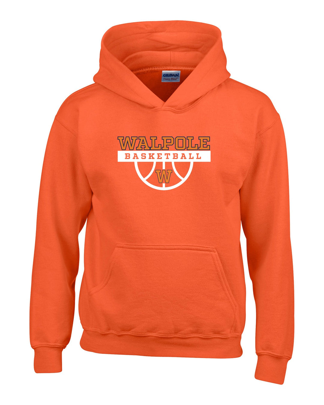 Walpole Youth Basketball Gildan Youth Heavy Blend™ 8 oz., 50/50 Hooded Sweatshirt (G185B)