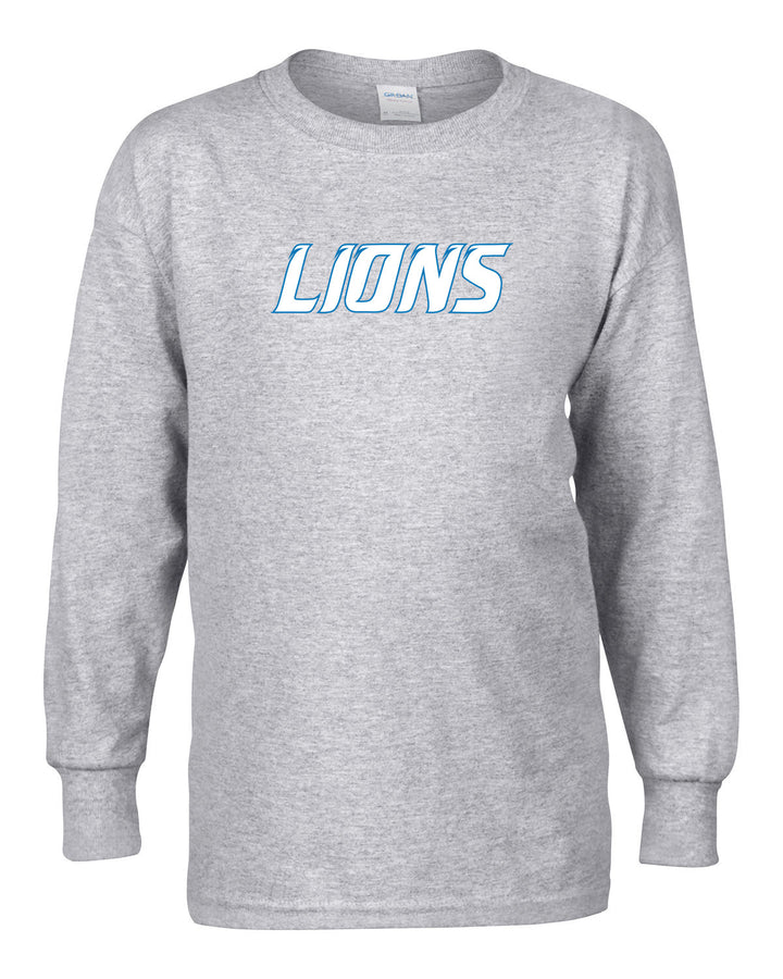 Flag Football Lions - G540B Gildan Youth Heavy Cotton™ Long-Sleeve T-Shirt