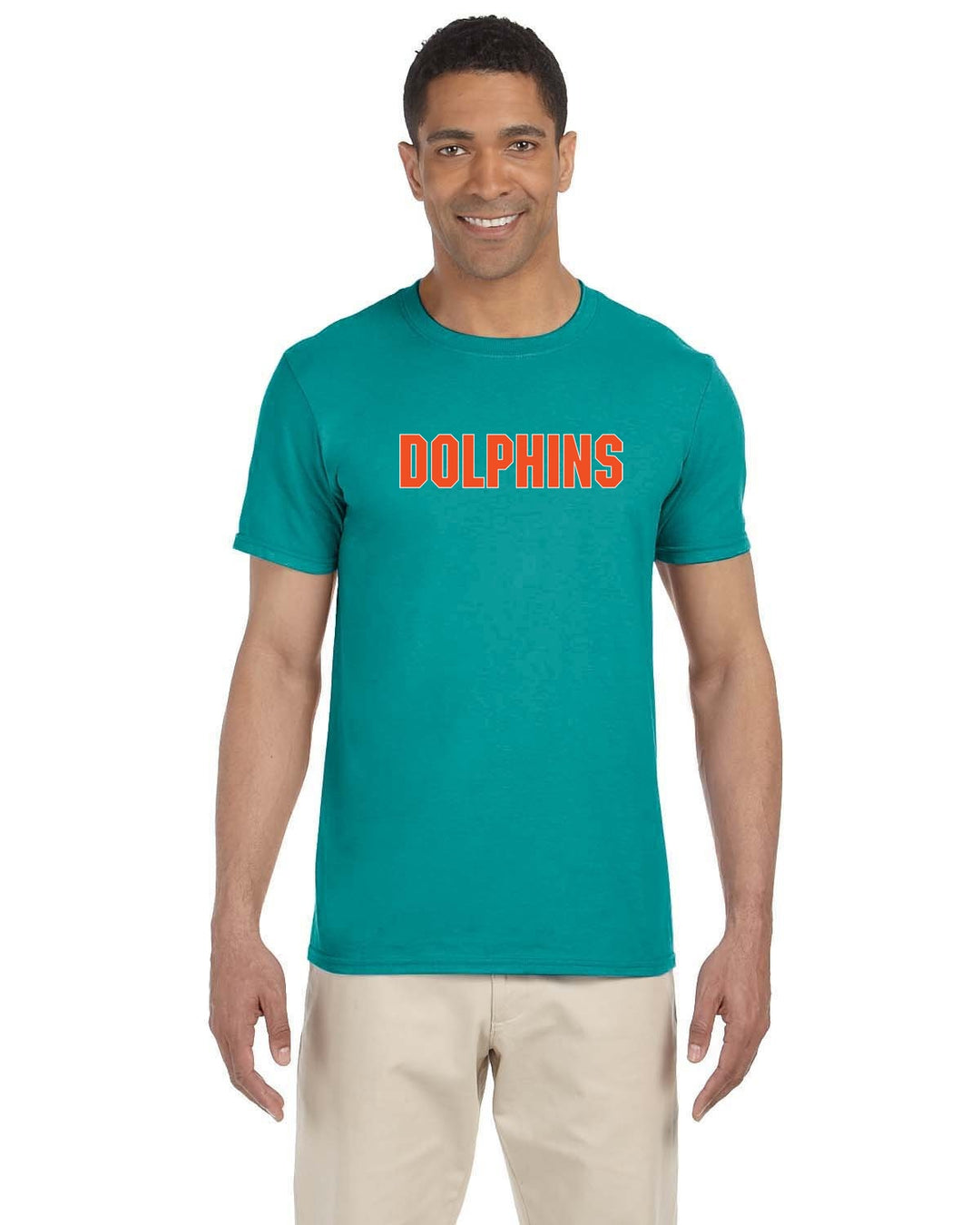 Flag Football Dolphins Gildan Adult Softstyle® T-Shirt (G640)