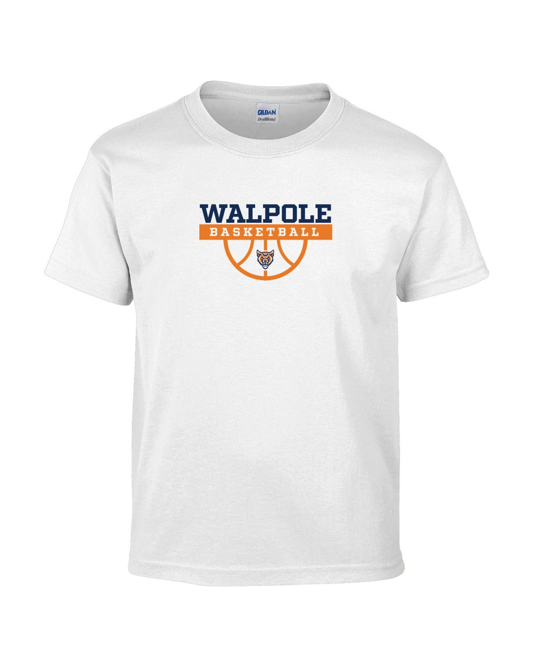 Walpole Youth Basketball Gildan Youth., 50/50 Tee (G800B)