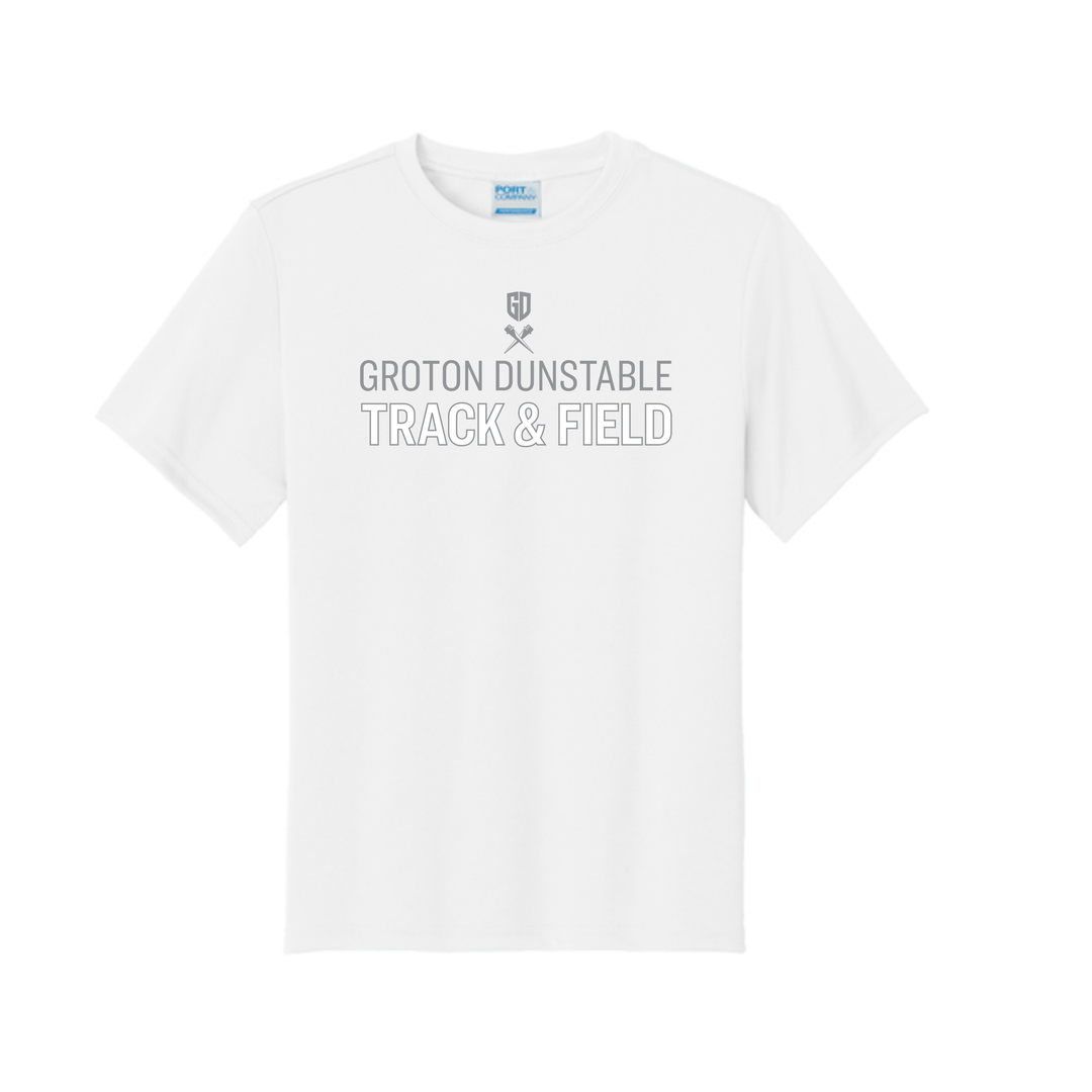 Groton Dunstable Track & Field - Youth Performance Tee (PC380Y)