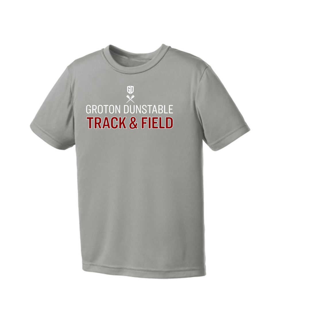Groton Dunstable Track & Field - Youth Performance Tee (PC380Y)