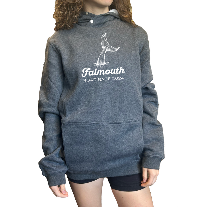 Asics Unisex Falmouth Road Race 2024 Sunday Sana Fleece Hoodie Dark Heather Grey (2033B739) FRR25 (POS)