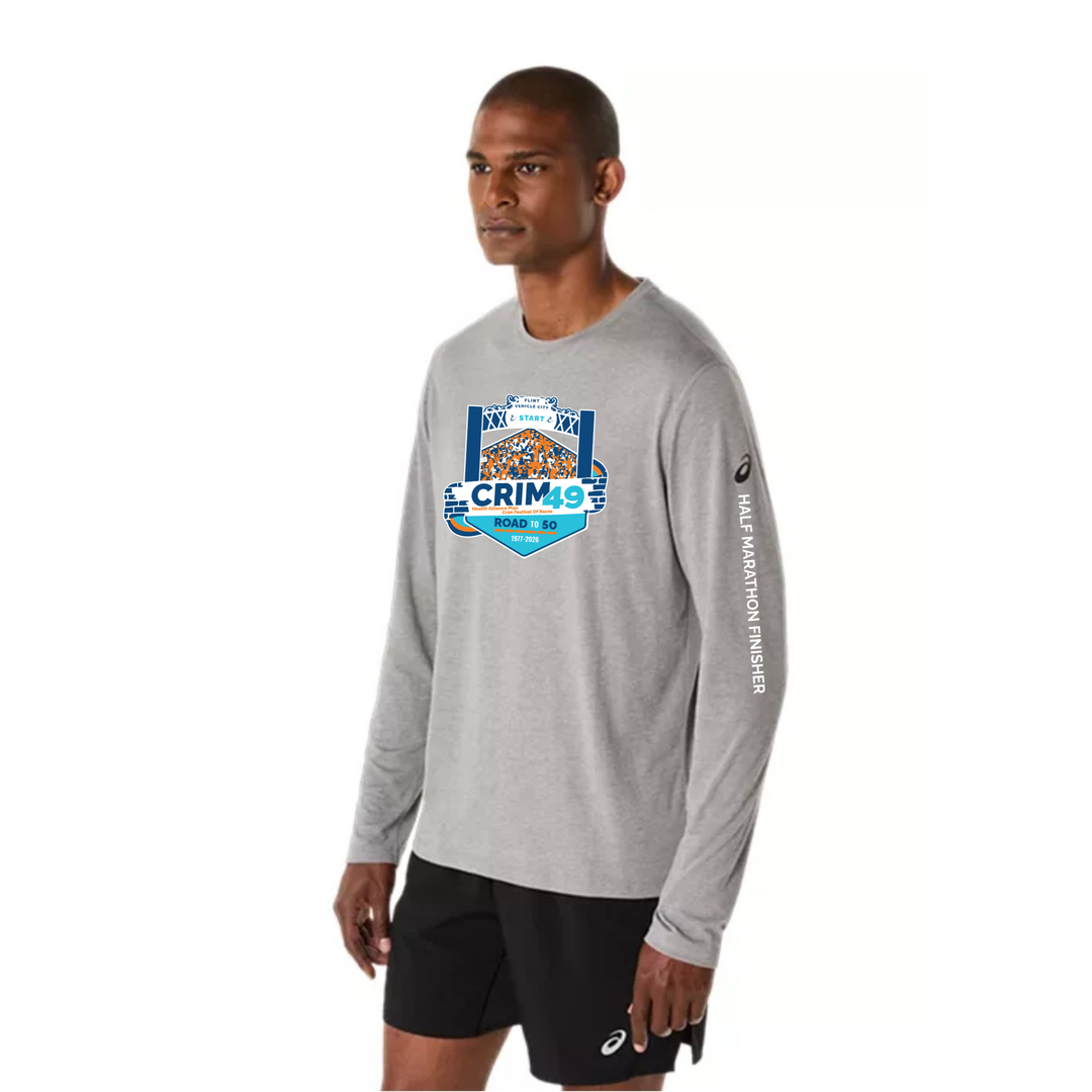 Crim 49 Finisher 2026 - ASICS Mens PR Long Sleeve Triblend Tee (2011D378) (Full Chest (CFR-37)