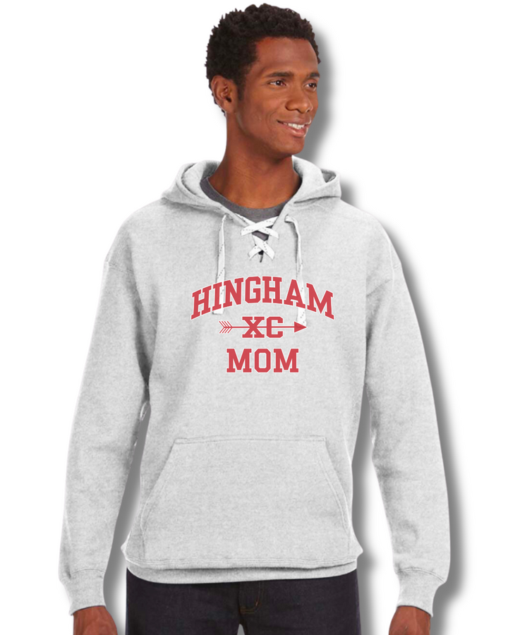 Hingham Cross Country MOM & DAD Sport Lace Hooded Sweatshirt (JA8830)