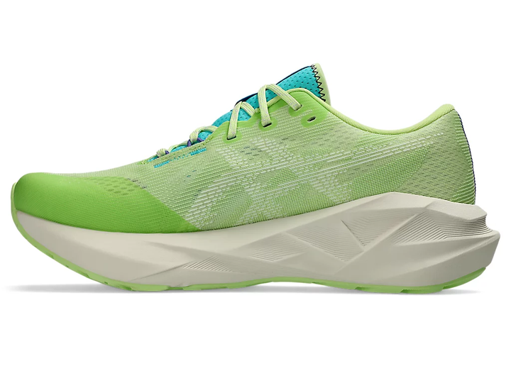 Mens Asics Novablast 5 TR - NATURE BATHING/LIME GREEN