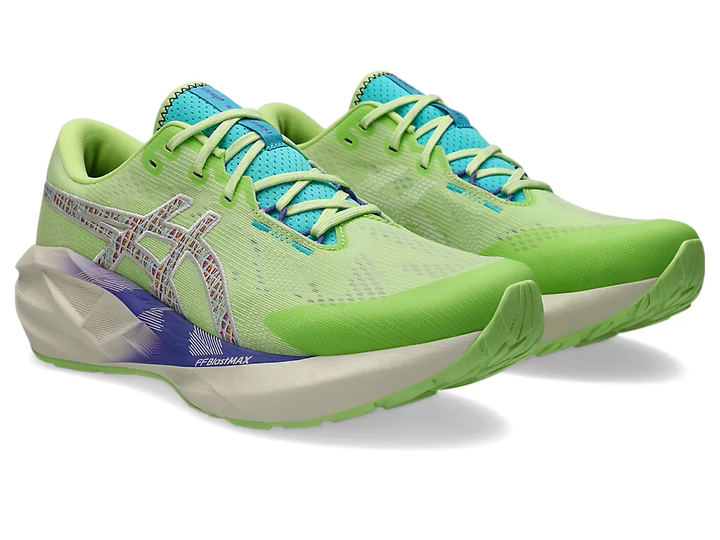 Mens Asics Novablast 5 TR - NATURE BATHING/LIME GREEN