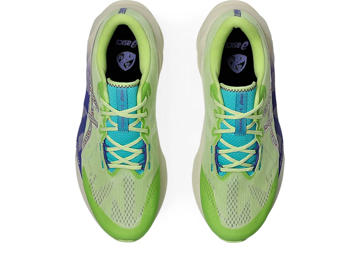 Mens Asics Novablast 5 TR - NATURE BATHING/LIME GREEN