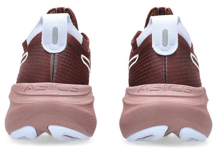 Womens Asics Gel-Nimbus 27 TR - NATURE BATHING/DARK RED PLANET