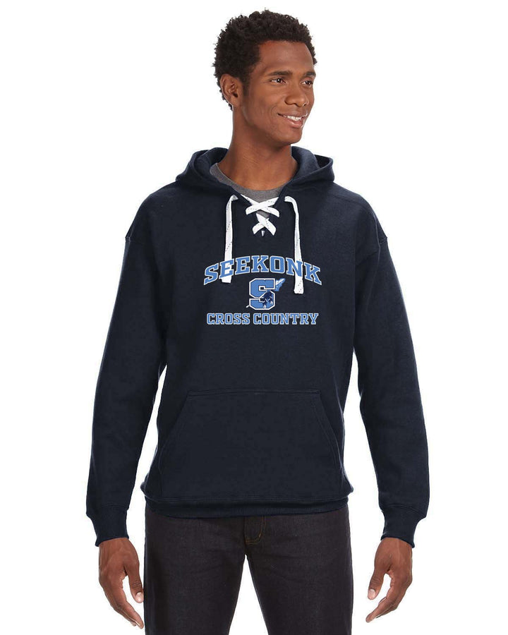 Sudadera con capucha y encaje Seekonk Cross Country Sport (JA8830)