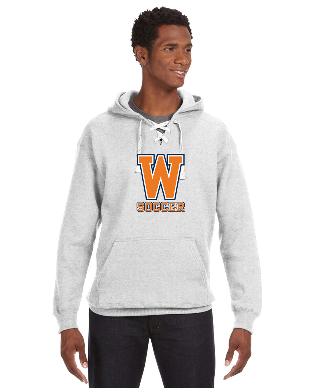 Walpole Boys Soccer Sport Lace Hooded Sweatshirt (JA8830)