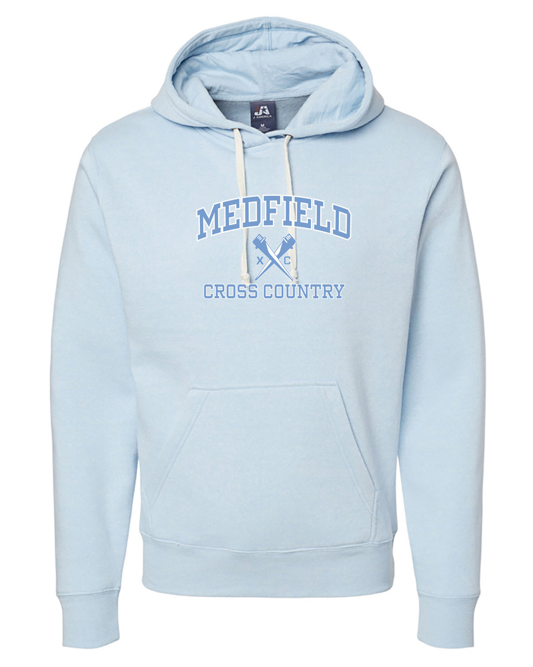 Medfield Cross Country Adult Pullover Fleece Hooded Sweatshirt (JA8871)