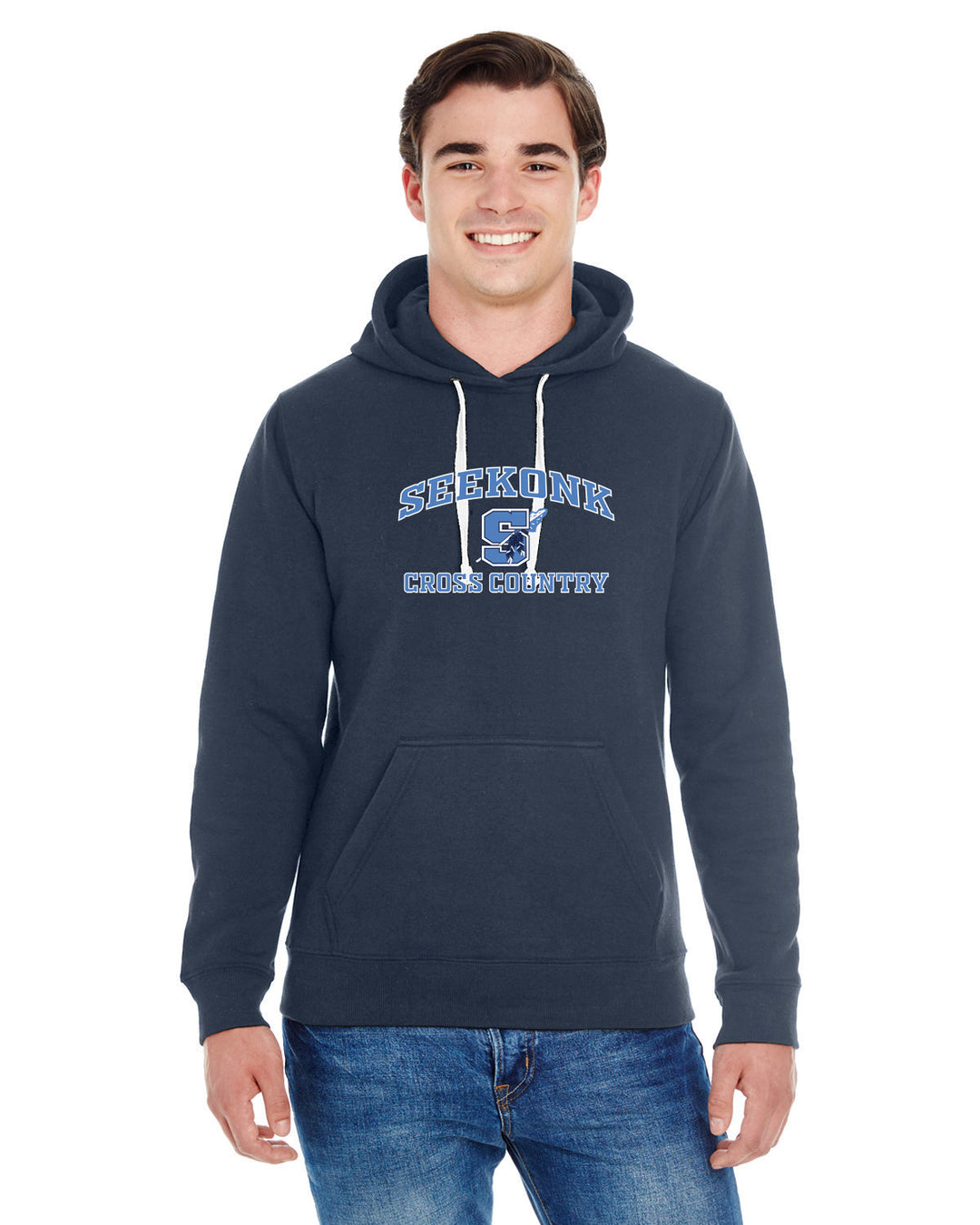 Seekonk Cross Country Adult Pullover Fleece Hooded Sweatshirt (JA8871)