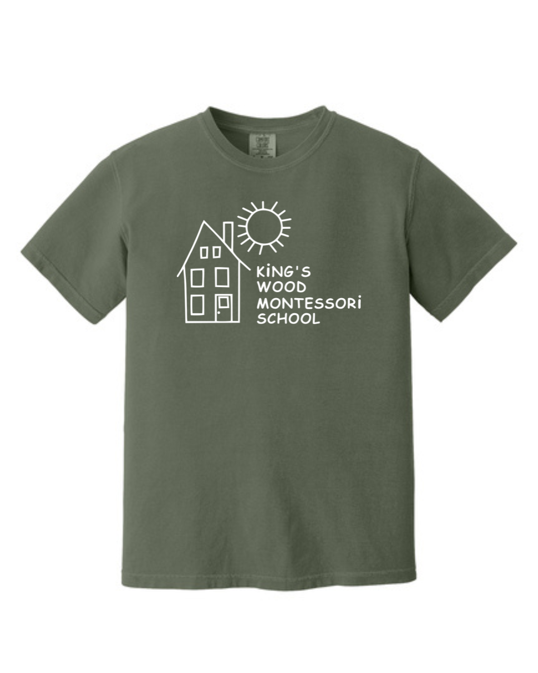 Kings Wood Montessori - Adult Heavyweight Tee (1717)