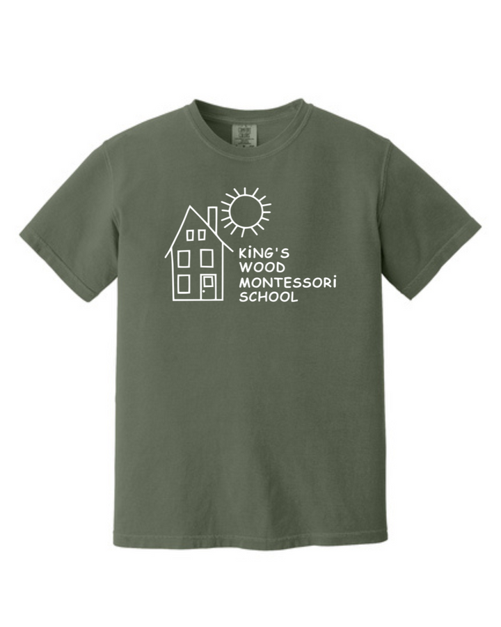 Kings Wood Montessori - Adult Heavyweight Tee (1717)