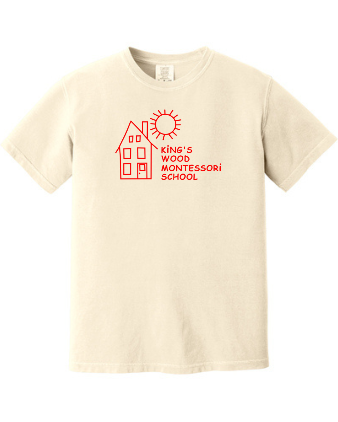 Kings Wood Montessori - Adult Heavyweight Tee (1717)