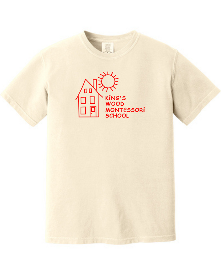 Kings Wood Montessori - Adult Heavyweight Tee (1717)