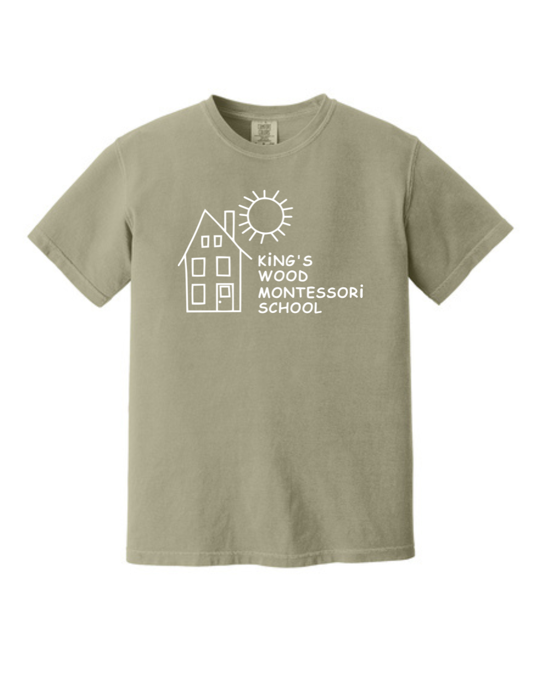 Kings Wood Montessori - Adult Heavyweight Tee (1717)