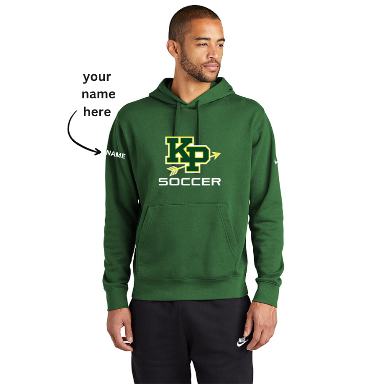 Sudadera con capucha y logo Nike Club Fleece Sleeve de King Philip Boys Soccer (NKDR1499)