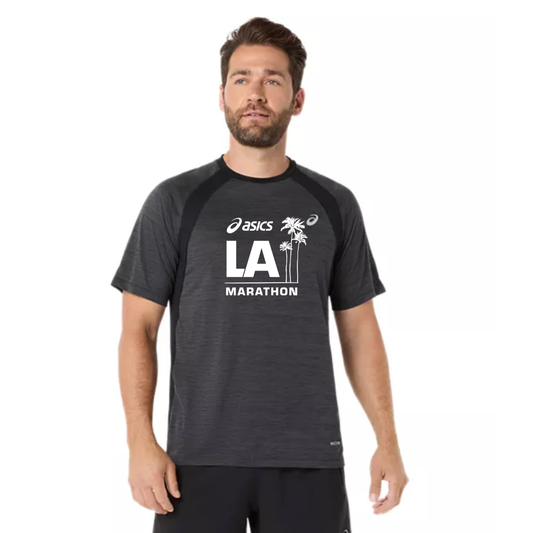 2026 ASICS LA Marathon-ASICS Men's Road SS Top Black (2011D453) (LA26-05)