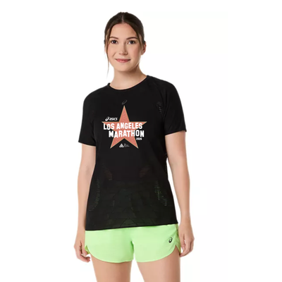 Camiseta de manga corta ASICS Metarun para mujer para la carrera en carretera Falmouth 2024 (2012C976-300) FRR07