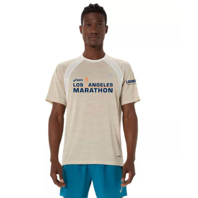 Los Angeles Road Runners-ASICS Men's Road SS Top Cream (2011D453)