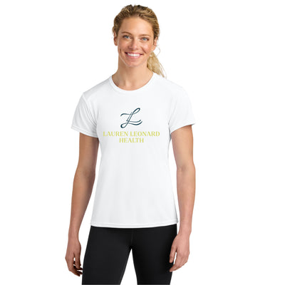 Lauren Leonard Health - Women's Performance Tee- White (A4NW3201)