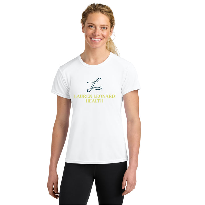 Lauren Leonard Health - Women's Performance Tee- White (A4NW3201)