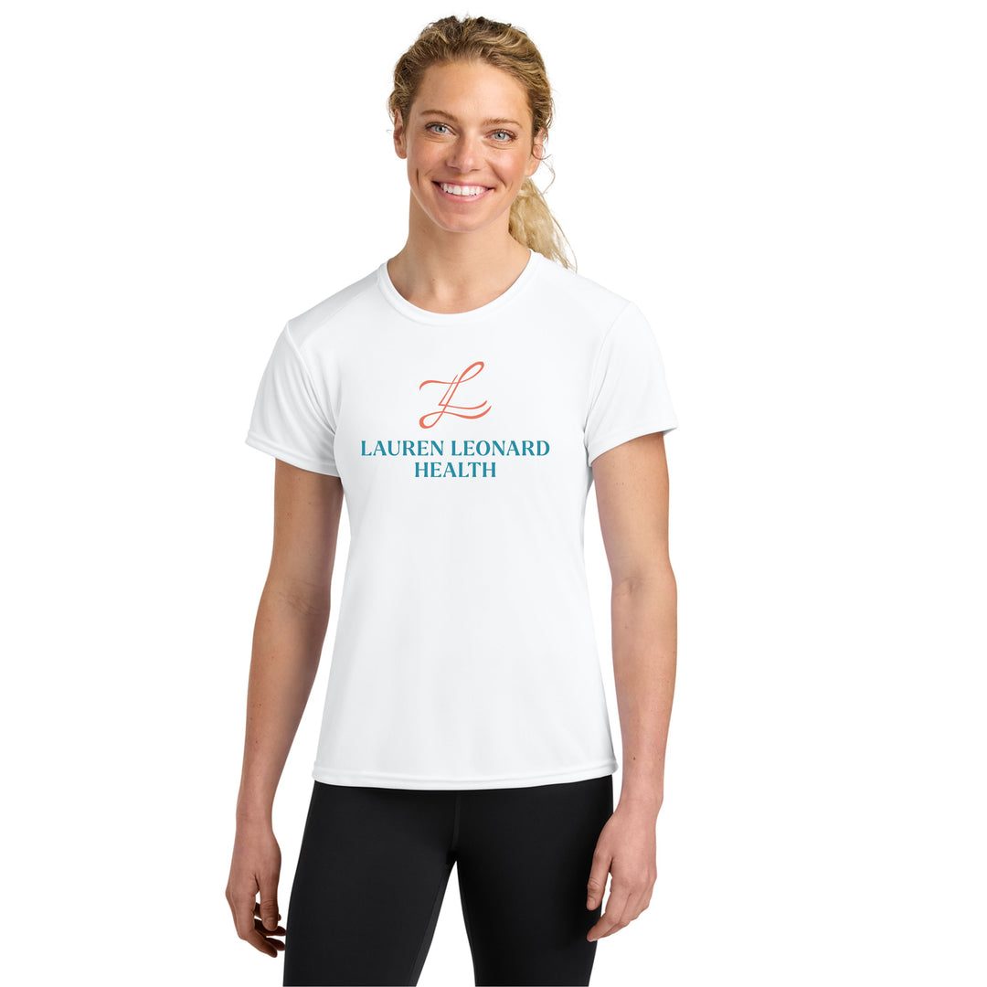 Lauren Leonard Health - Women's Performance Tee- White (A4NW3201)