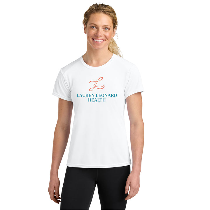 Lauren Leonard Health - Women's Performance Tee- White (A4NW3201)