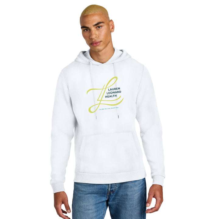 Lauren Leonard Health- Perfect Tri Fleece Pullover Hoodie- White (DT1300)