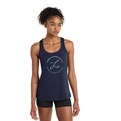 Lauren Leonard Health- Women's Performance Singlet- Navy (LST356)