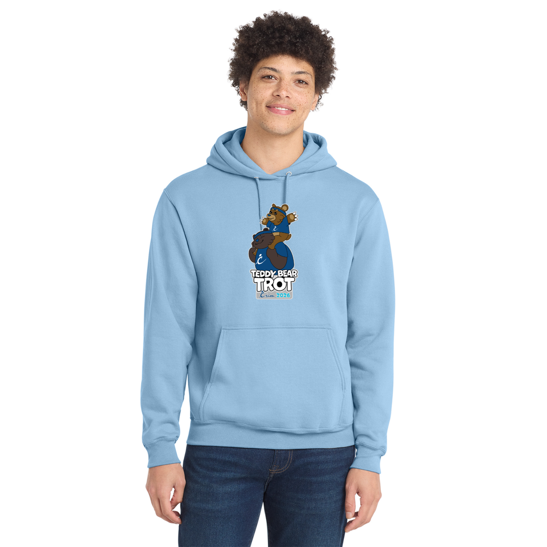 Crim - Teddy Bear Trot- Adult Unisex Fleece Hooded Sweatshirt (PC78H)