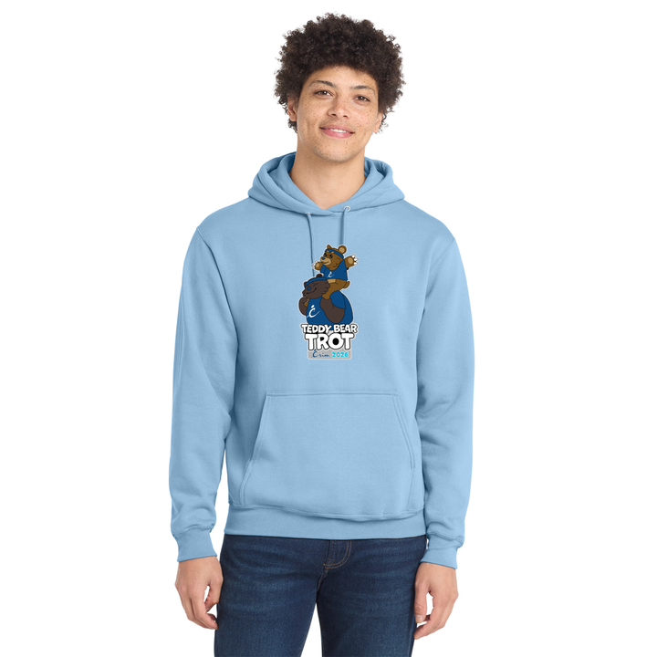 Crim - Teddy Bear Trot- Adult Unisex Fleece Hooded Sweatshirt (PC78H)