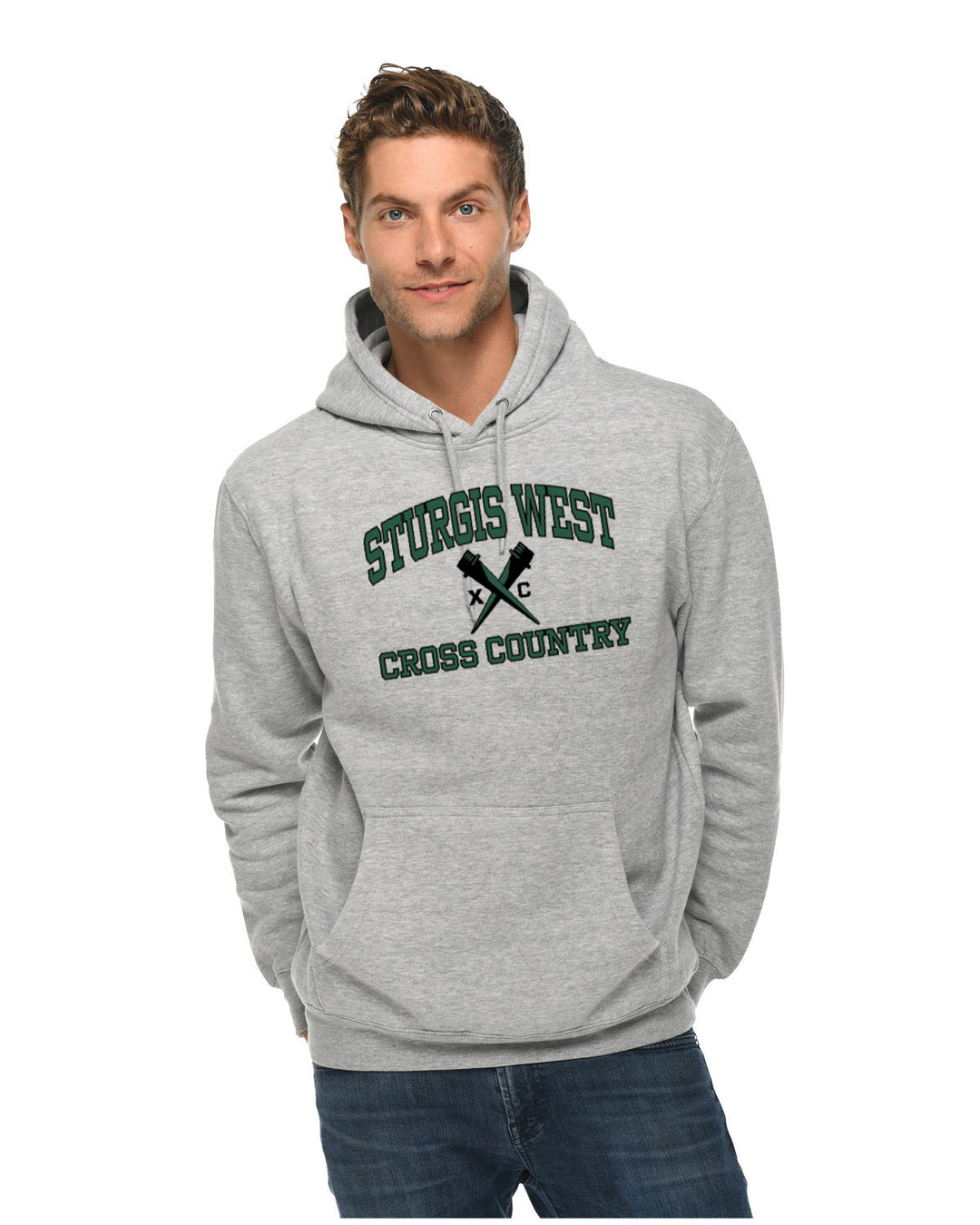 Sturgis West Cross Country Unisex Premium Pullover Hooded Sweatshirt (LS14001)