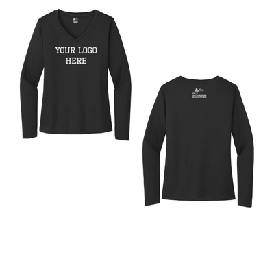 Socios y patrocinadores del Maratón de Los Ángeles 2026 - Camiseta deportiva de manga larga para mujer (LST353LS)