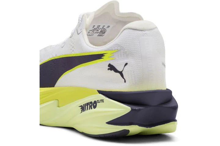 Men's Puma DEVIATE NITRO ELITE 4 - PUMA WHITE-APPLE SPRITZ-LUX LIME