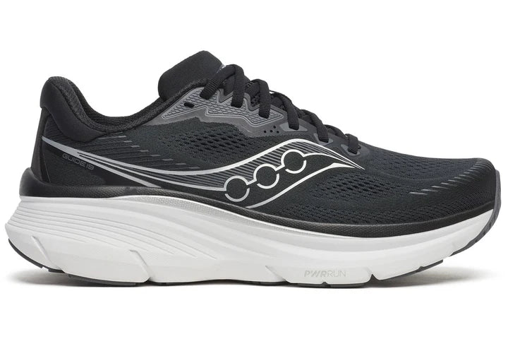 Men's Saucony Guide 19 - Black Silver Extra Wide