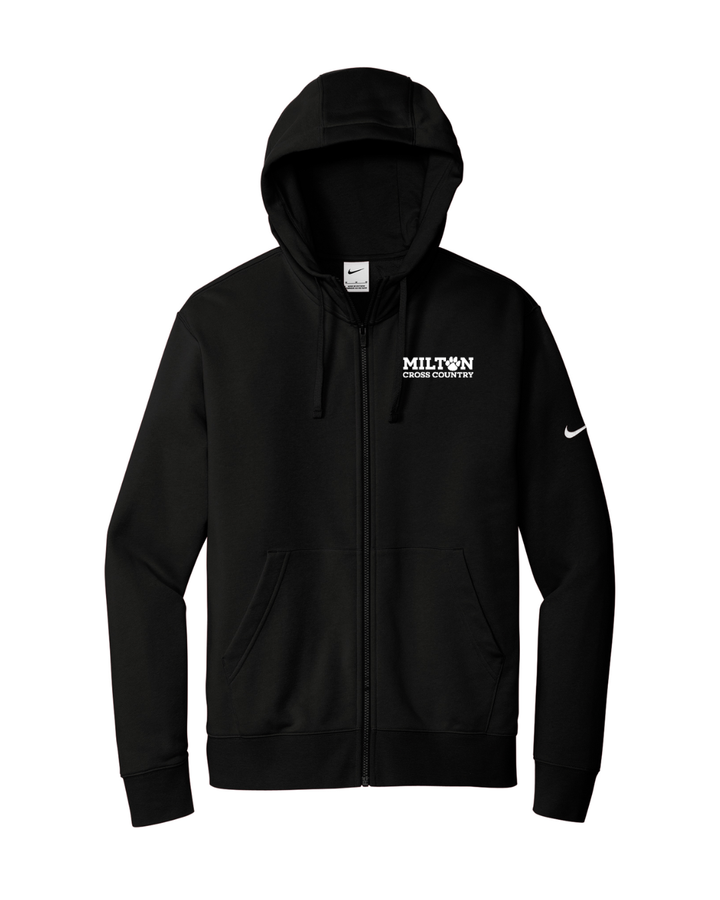 Sudadera con capucha y cremallera completa Nike Club Fleece Sleeve Swoosh de Milton Cross Country (NKDR1513)