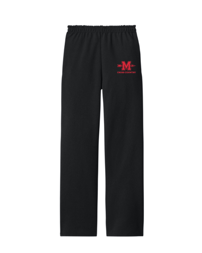 Milton Cross Country - Pantalón deportivo unisex de polar con parte inferior abierta para adultos (974MP)
