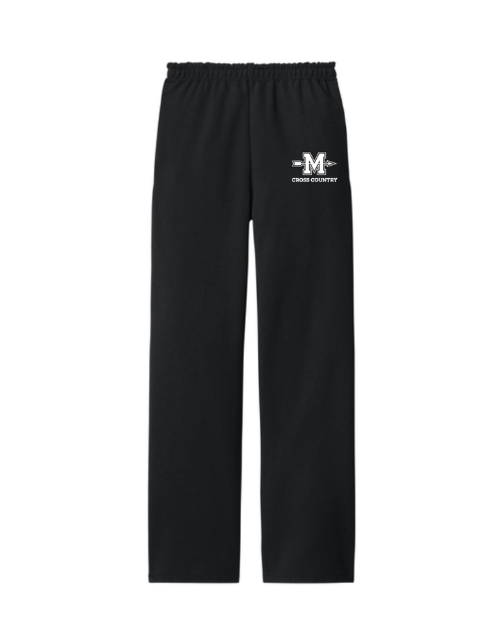 Milton Cross Country - Pantalón deportivo unisex de polar con parte inferior abierta para adultos (974MP)