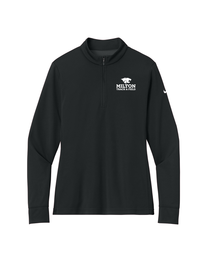 Milton Track and Field - Traje de baño Nike Essential con media cremallera para mujer (NKHM7969)