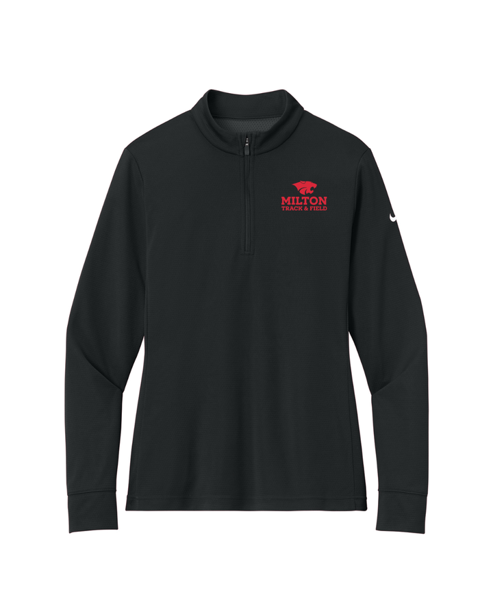 Milton Track and Field - Traje de baño Nike Essential con media cremallera para mujer (NKHM7969)