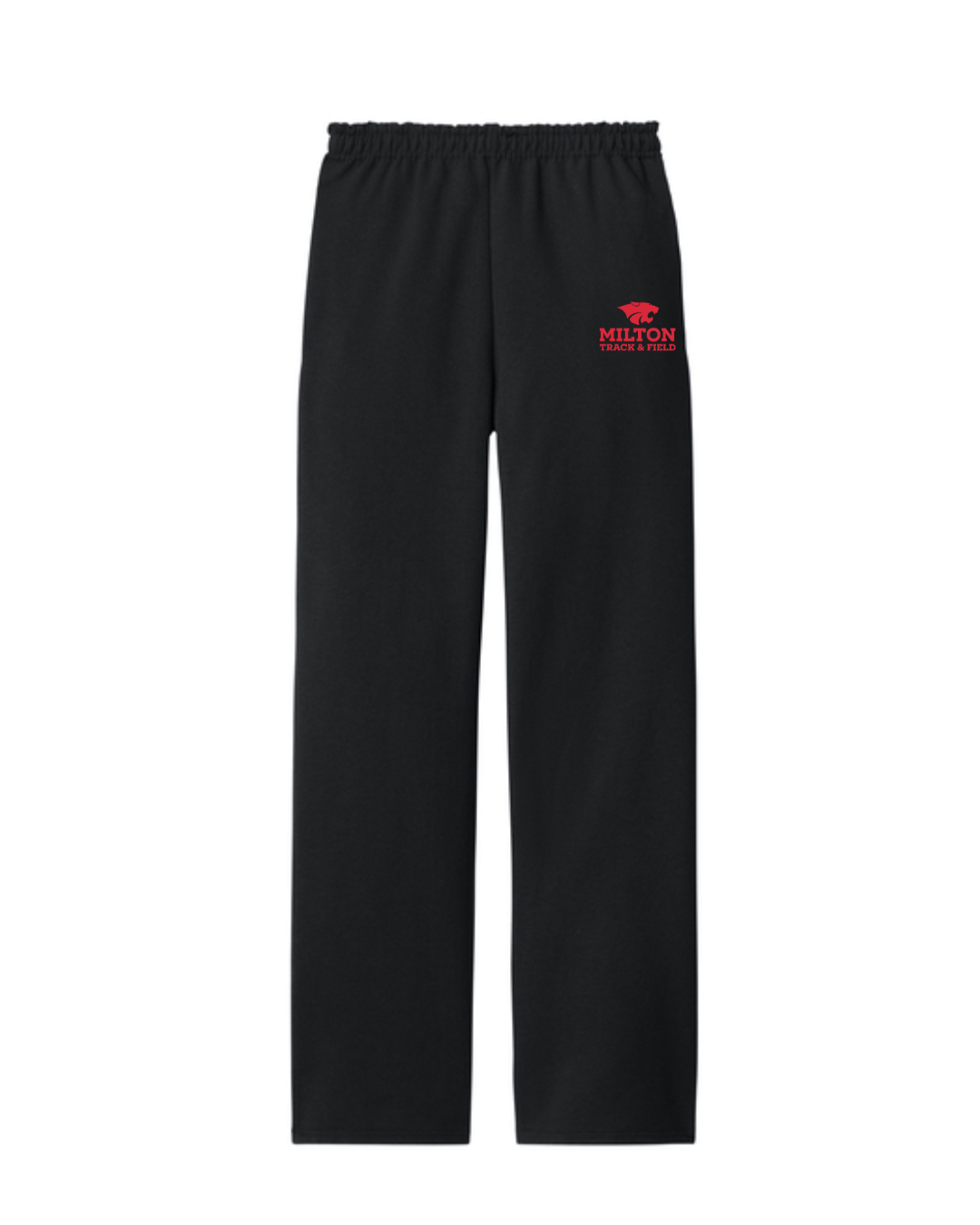 Milton Track and Field - Pantalón deportivo unisex de polar con parte inferior abierta para adultos (974MP) (copia)