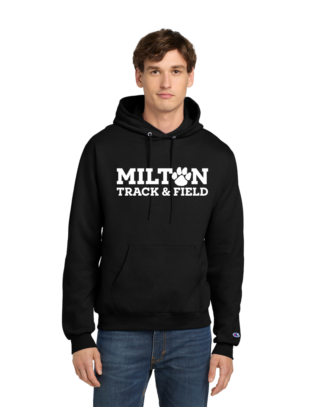 Sudadera con capucha Champion® Powerblend® de Milton Track and Field (S700)